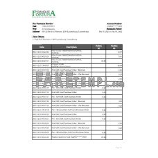 Luxembourg Fortuna Banque fake bank statement Excel and PDF template