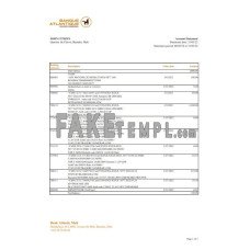 Mali Banque Atlantiaque fake bank statement Excel and PDF template