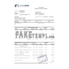 Moldova Victoriabank fake bank statement Excel and PDF template