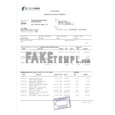 Moldova Victoriabank fake bank statement Word and PDF template