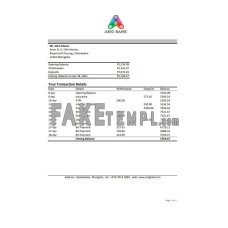 Mongolia Arig fake bank statement Excel and PDF template