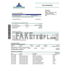 Montenegro Atlasmont fake bank statement Word and PDF template