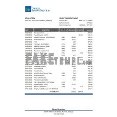 Paraguay Banco Amambay fake bank statement Excel and PDF template