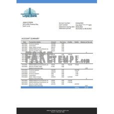 Saint Lucia Loyal fake bank statement Word and PDF template