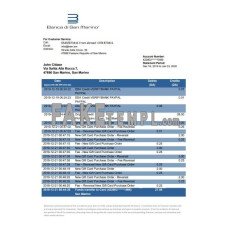 San Marino Banca di San Marino fake bank statement Word and PDF template, version 2