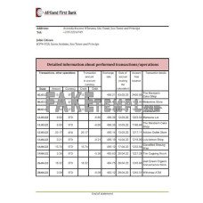 Sao Tome and Principe Banco Central de S.Tome e Principe fake bank statement Excel and PDF template