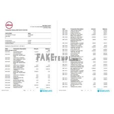 South Africa ABSA fake bank statement Word and PDF template(9 pages)