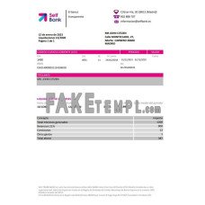 Spain Self fake bank statement Excel and PDF template