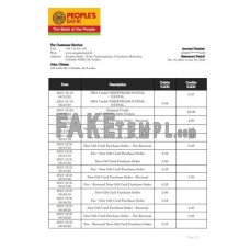 Sri Lanka People’s fake bank statement Word and PDF template, version 2