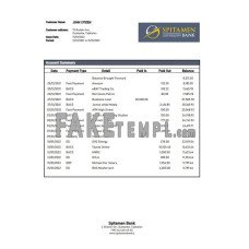 Tajikistan Spitamen fake bank statement Word and PDF template