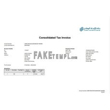 UAE Abu Dhabi Union National fake bank statement Word and PDF template, 2 pages