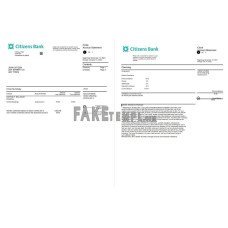 USA Citizens fake bank statement Word and PDF template, 4 pages