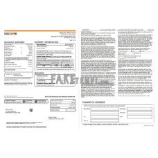 USA Discover credit card fake bank statement Word and PDF template, 6 pages