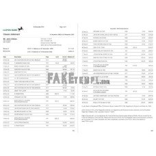 USA Lloyds fake bank statement Word and PDF template, 2 pages