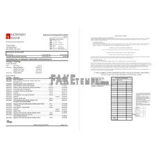 USA Maryland Howard Personal fake bank statement Excel and PDF template (4 pages)