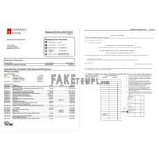 USA Maryland Howard Personal fake bank statement Word and PDF template(4 pages)