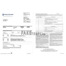 USA Nevada State Bank business checking fake statement Word and PDF template, 4 pages