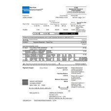 USA New York American Express Blue fake bank statement Excel and PDF template