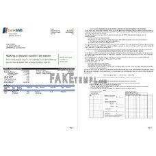 USA Oklahoma SNB fake bank statement Word and PDF template, 2 pages