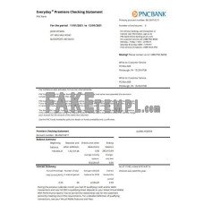 USA PNC fake bank statement Excel and PDF template