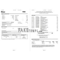 USA Pentagon Federal Credit Union (PenFed) fake bank statement Word and PDF template, 3 pages