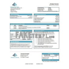 USA Springside Mortgage fake bank statement Word and PDF template