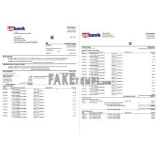 USA U.S. fake bank statement Word and PDF template(3 pages)