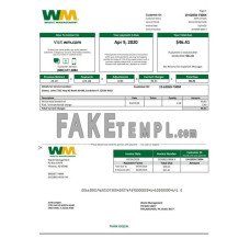 USA Waste Management fake bank statement Word and PDF template