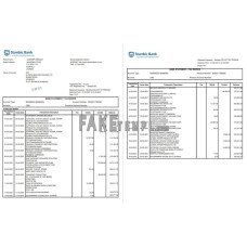 Uganda Stanbic fake bank statement Excel and PDF template (3 pages)