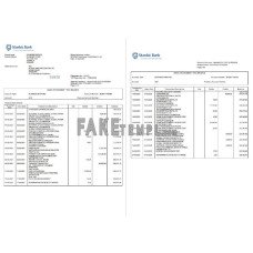 Uganda Stanbic fake bank statement Word and PDF template(3 pages)