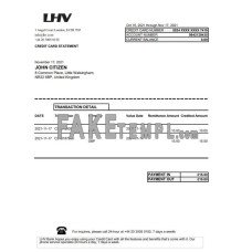 United Kingdom LHV Group fake bank statement Excel and PDF template