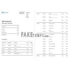 United Kingdom Monese fake bank statement Word and PDF template, 3 pages