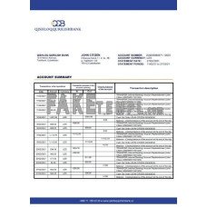 Uzbekistan Qishloq Qurilish fake bank statement Word and PDF template