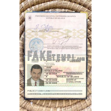 Belarus fake passport photolook template PSD, scan and photo-realistic look (2006-2020)