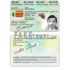 Belgium fake identity card photoshop template PSD