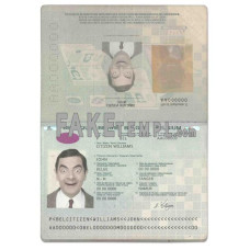 Belgium fake standard passport photoshop template PSD, (2014-2017)