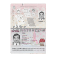 Belgium fake standard passport photoshop template PSD, 2017 – present