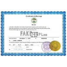 Belize fake marriage certificate Word and PDF template