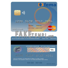 Benin Fema bank fake mastercard photoshop template PSD