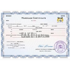 Benin fake marriage certificate Word and PDF template