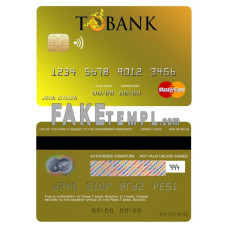 Bhutan T bank fake mastercard photoshop template PSD