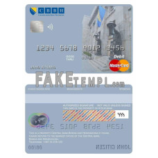 Bosnia and Herzegovina Central Bank fake mastercard debit card photoshop template PSD