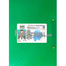 Botswana fake driving license photolook template PSD, scan and photo-realistic look