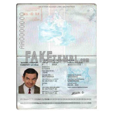 Botswana fake standard passport photoshop template PSD