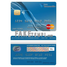 Brazil Votorantim bank fake mastercard credit card photoshop template PSD