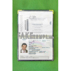 Brazil fake passport photolook template PSD, scan and photo-realistic look