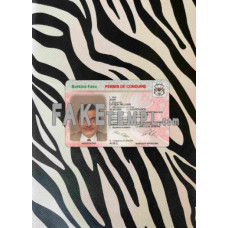 Burkina Faso fake driving license photolook template PSD, scan and photo-realistic look