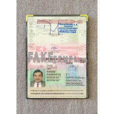 Burkina Faso fake passport photolook template PSD, scan and photo-realistic look 2018 - present