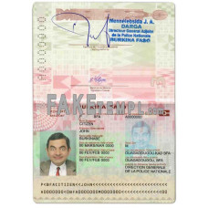 Burkina Faso fake standard passport photoshop template PSD, (2018 – present)