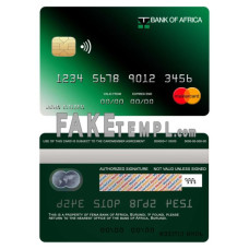 Burundi Africa fake mastercard credit card photoshop template PSD